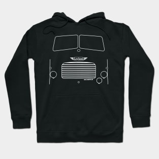 Leyland Octopus classic 1960s lorry white outline graphic Hoodie